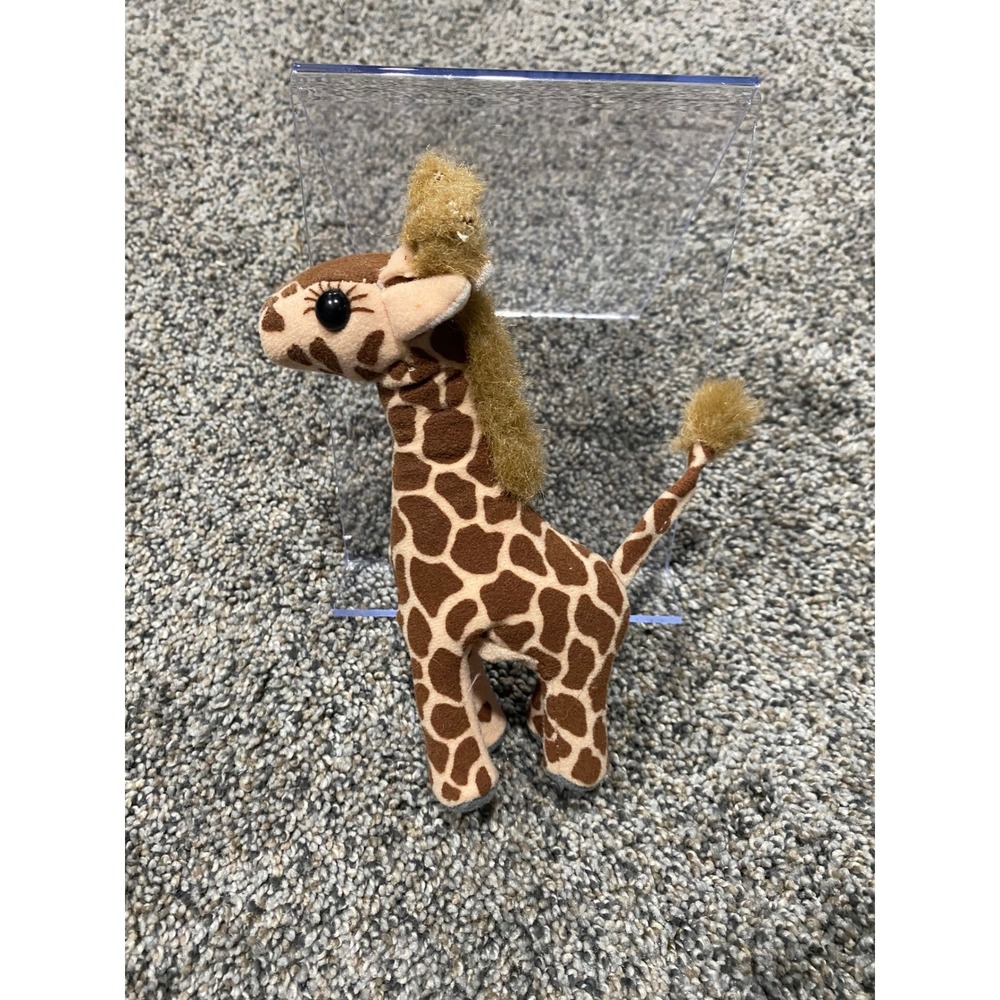 Folkmanis Giraffe Finger Puppet Unisex OS Brown Excellent Plush Toy Animal